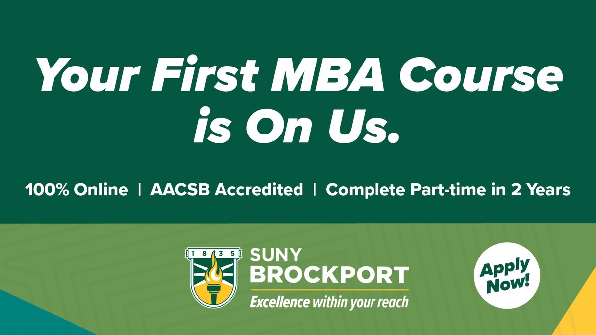 Advance your career with a SUNY @Brockport MBA. Greater Rochester Chamber members (and your employees) can qualify for one free course (3 cr.) toward an MBA. Apply now: brockport.edu/info/start-you… #ad