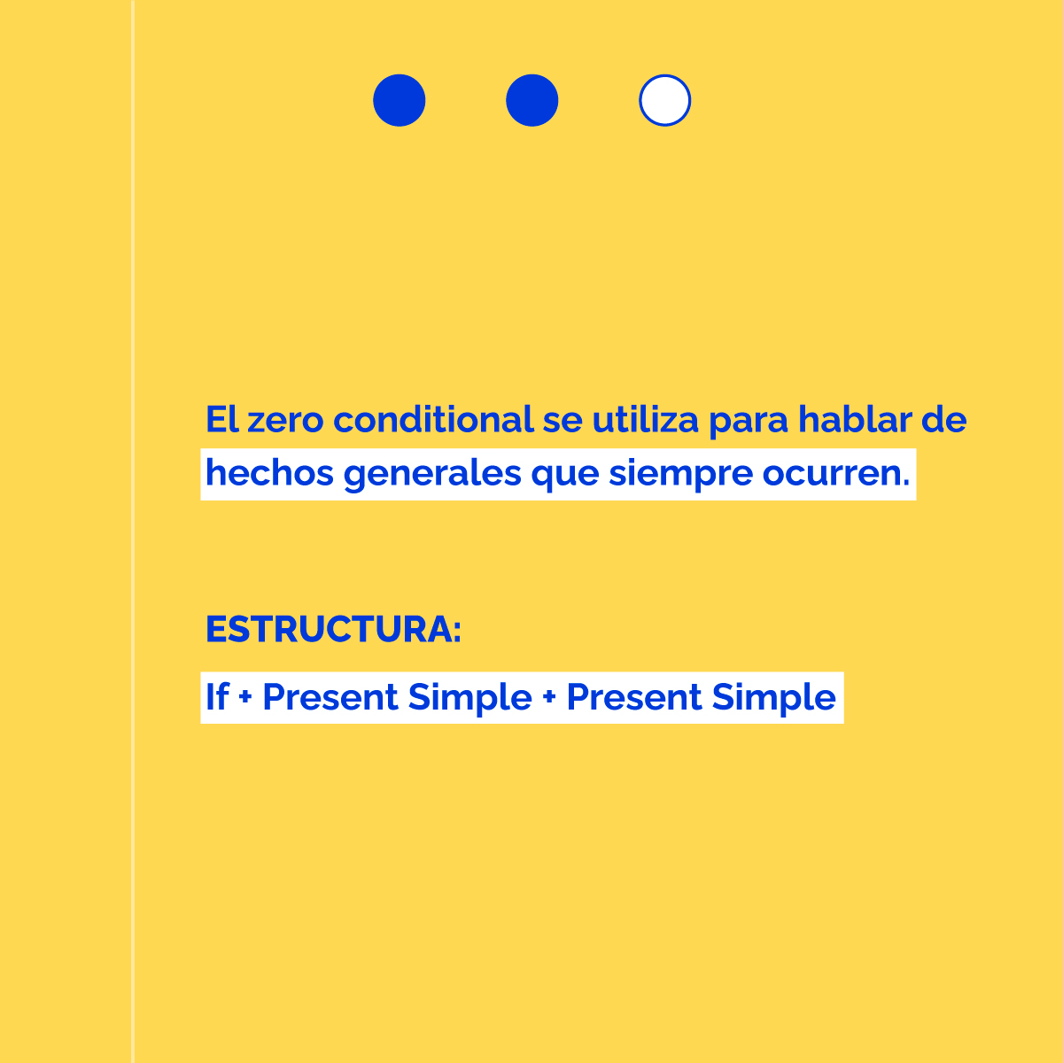thatsenglish's tweet photo. Los condicionales en inglés se utilizan para hablar de situaciones reales o imaginarias.
Hoy vas a aprender el condicional cero, o "zero conditional" 👇
¡Empieza a practicar ya!
#ThatsEnglish #Grammar #Conditionals #ZeroConditional #AprendeInglés https://t.co/QPfPUvIbb6