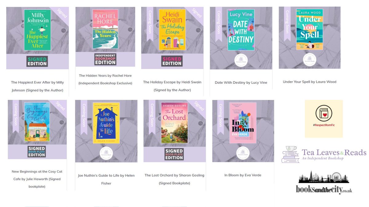 Fan of #romancebooks? #ChooseBookshops heroes @TeaLeaves_Reads have got you covered! tealeavesandreads.co.uk/shop/ #RespectRomFic