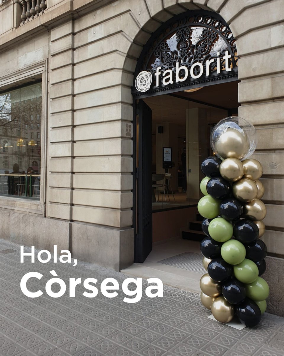 Faborit's tweet image. ¡Barcelona! Prepárate porque estrenamos nuevo Faborit en C/ Còrsega 323 🥳
Ya puedes disfrutar del nuevo local: un espacio acogedor pensado para que te sientas como en casa, un menú con el que disfrutar con cada bocado y todo el buen ambiente que nos define. 
¡Te esperamos! 💖