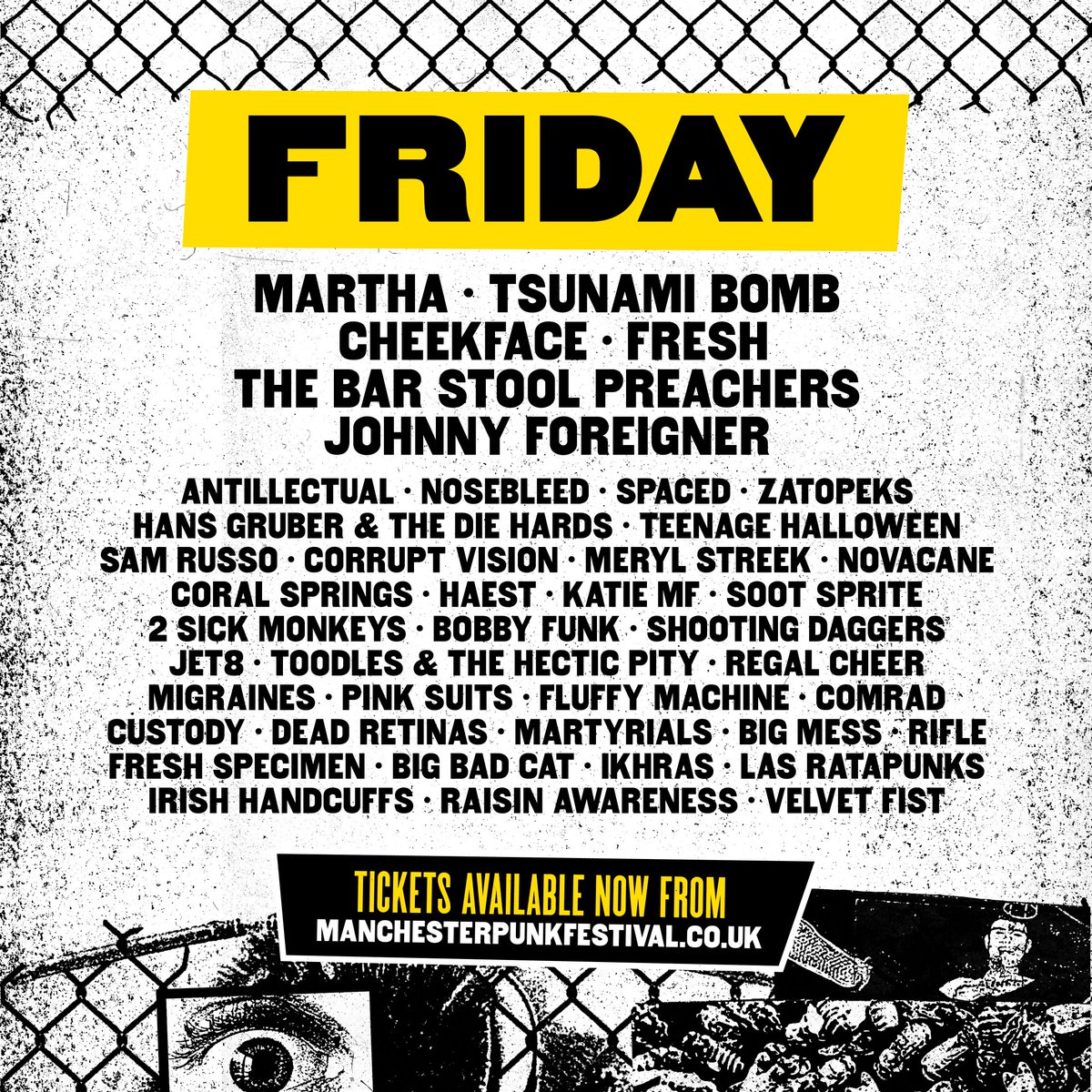 MCRPunkFest's tweet photo. DAY SPLITS 📢📢📢

It's looking good. Wanna come? https://t.co/Ab4ZAjVOIw 🎫 https://t.co/5x5Nx1mqPD
