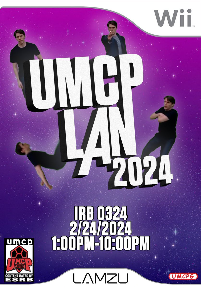 In case you haven't heard, Spring 2024 LAN is THIS SATURDAY, 1-10pm at Iribe's Antonov Auditorium! Tournaments, prizes, food, and fun for all 😼

Major thanks to <a href="/Lamzugear/">LAMZU Gear</a> for providing us with some stellar gear to give out 🫶