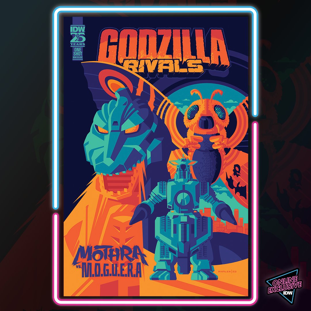 There’s only one chance to save Mothra, the great protector, from robotic Mechagodzilla and M.O.G.U.E.R.A. 

Grab an online exclusive copy to see who will prevail! 
ow.ly/F4jK50Qw3SA

#GodzillaRivals #Mothra #Moguera #OnlineExclusive