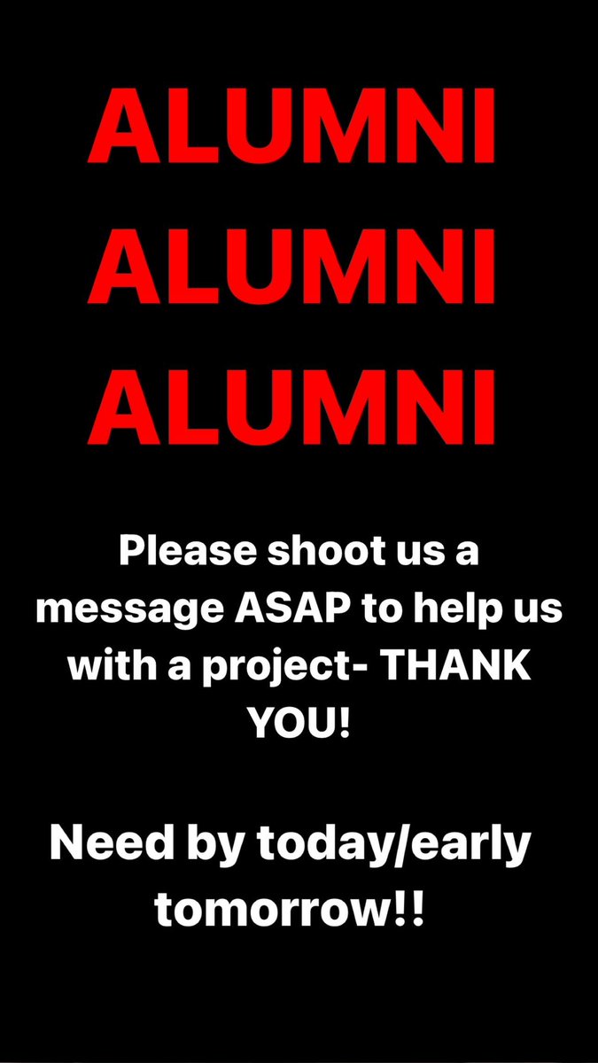 ALUMNI! Message us to be a part of a project! 🫢 Reach out today or early tomorrow. Need it asap!

#cardinalhockey