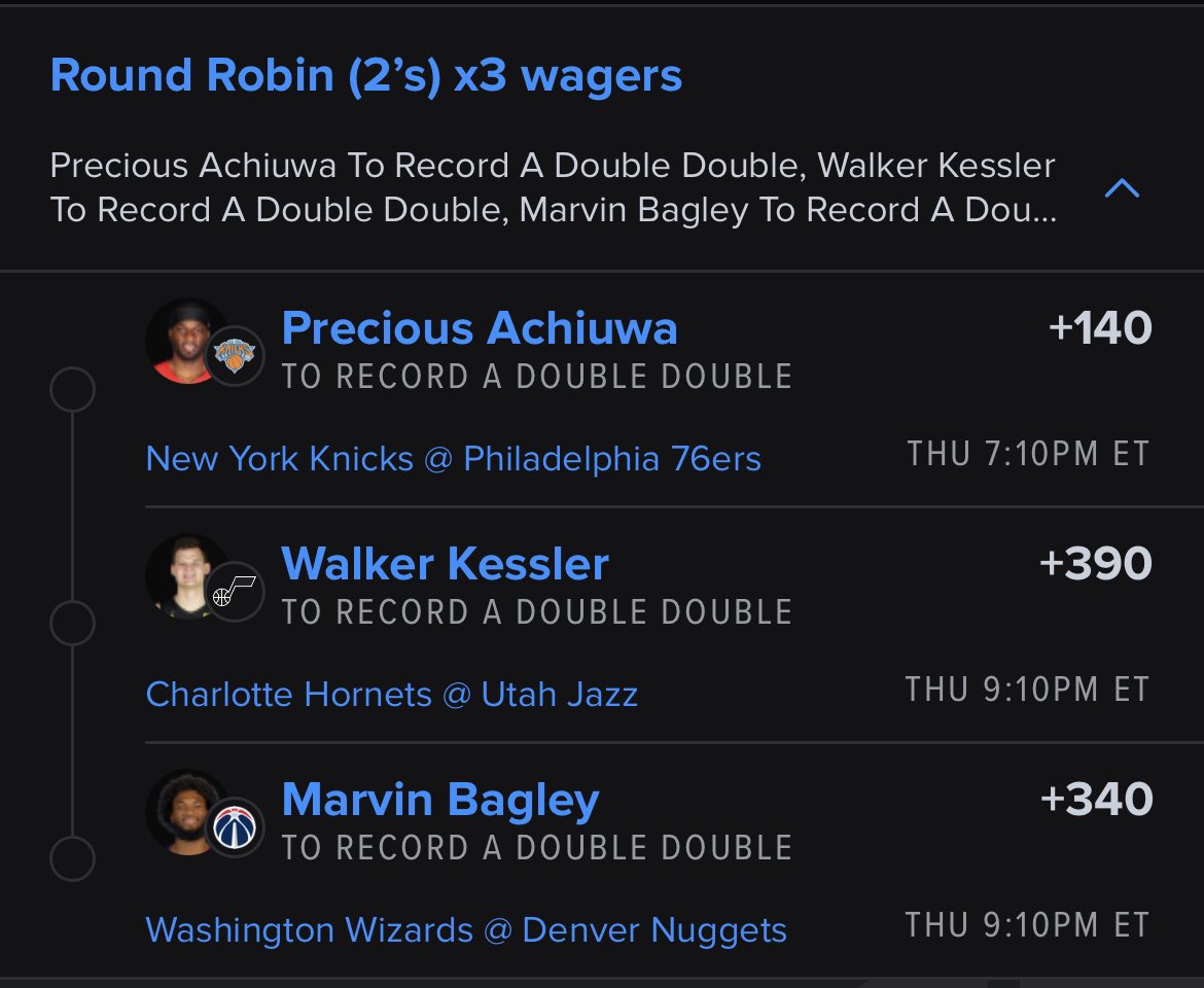 _EVBets's tweet image. I played only Walker Kessler straight but I think all of these guys have good spots. Worth a sprinkle 

#GamblingTwitter #GamblingX #NBA #NBAPicks