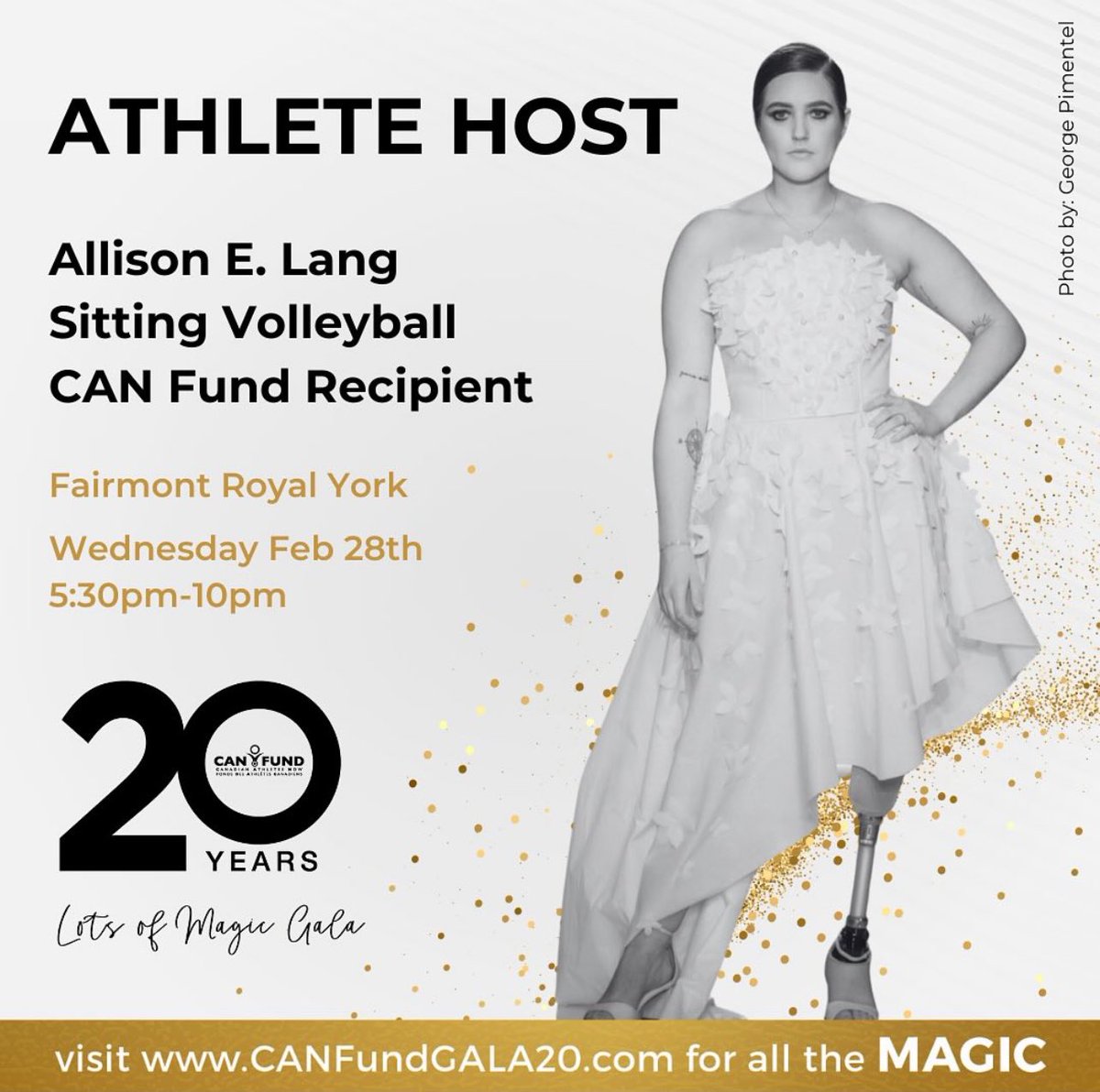 Come celebrate the 20th anniversary of @CANFUND on Wednesday, Feb 28th in Toronto! They’ve been helping make dreams achieveable for the best athletic talent in Canada since 2003! I will be there as an athlete host 😄 It’s a night you won’t want to miss! See you there ♥️
