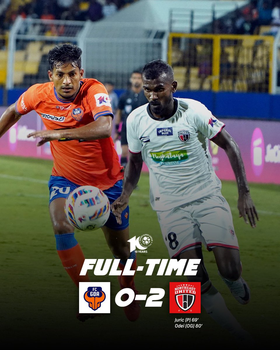 FULL TIME IN GOA! How good was that #Highlanders? 🤌

#NEUFC #StrongerAsOne #8States1United