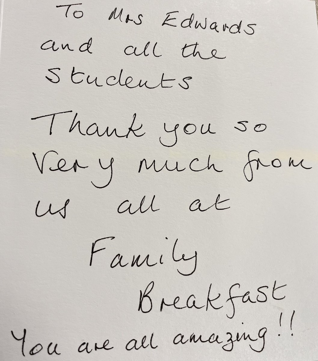 To the Eco-Crew, thank you all for raising the £119 for Pyle Family Breakfast. We are so proud of each and every one of you. It is so important to give back to our lovely community ❤️🙌🏻❤️
