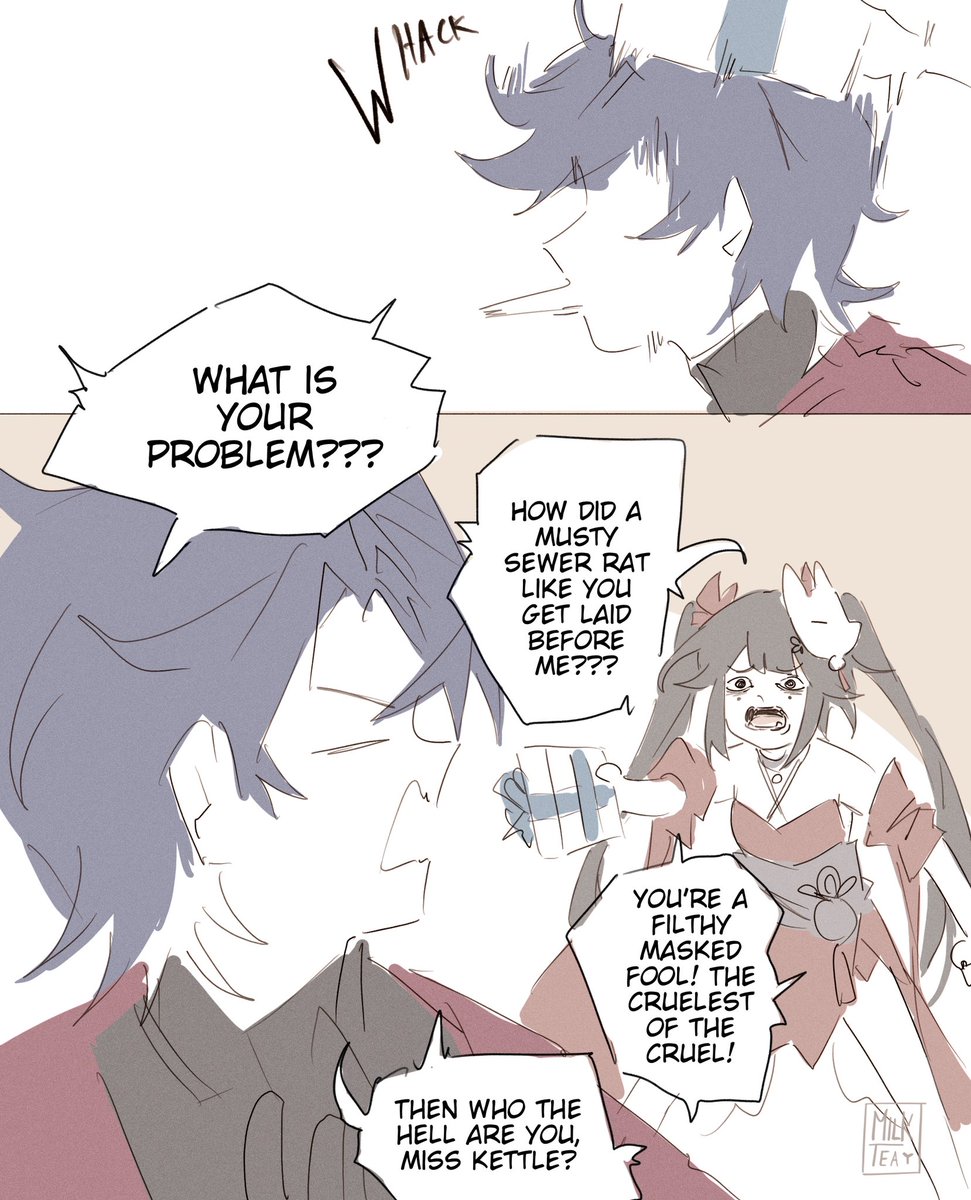 Sparkle on delivery duty 
.
Had to scribble this down before I forgot 
.
#HonkaiStarRail #sampard 