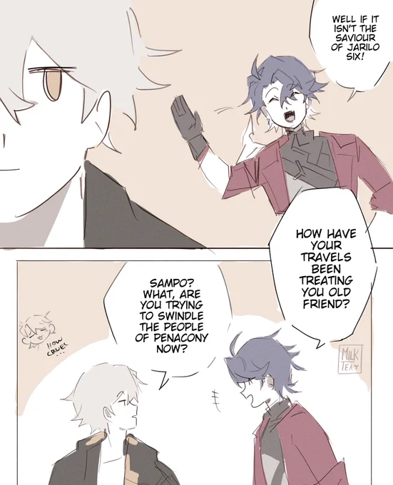 Sparkle on delivery duty 
.
Had to scribble this down before I forgot 
.
#HonkaiStarRail #sampard 