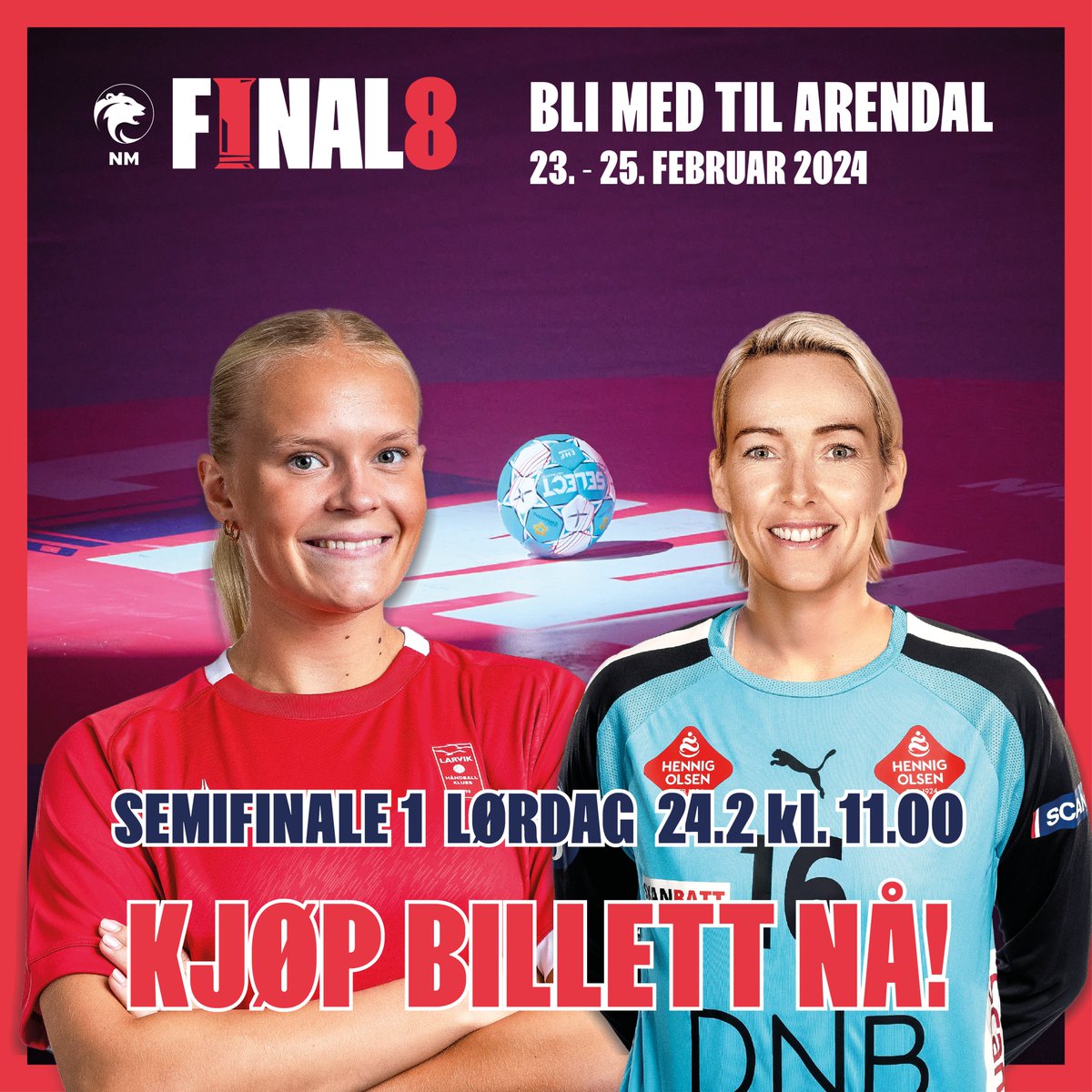 Larvik møter Vipers for fjerde gang på de siste fem sesongene i NM – og sjuende gang totalt i turneringen. Semifinalen spilles lørdag 24. februar kl. 11.00 i Arendal.
#vierlarvik #håndballerbestihall #final8 #larvikstats