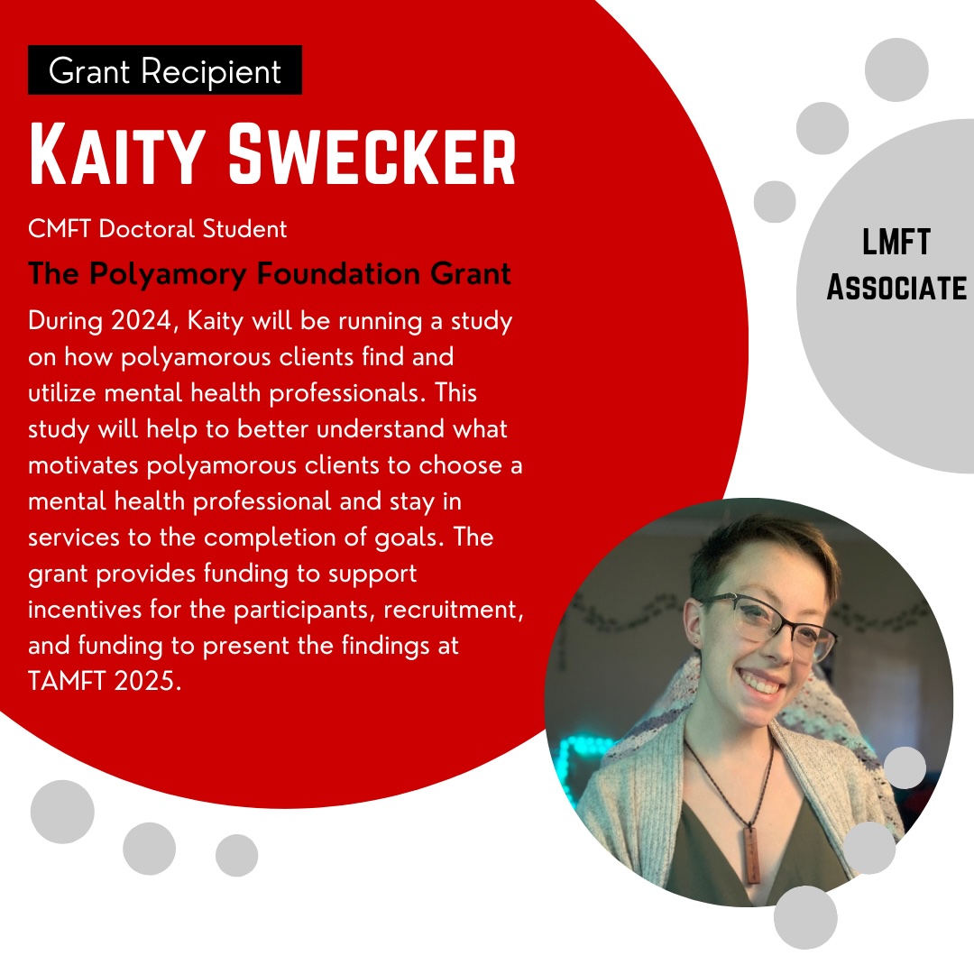 #doctoralstudent #coupleandfamilytherapy #marriageandfamilytherapy #texastech #polyamory #research #grant