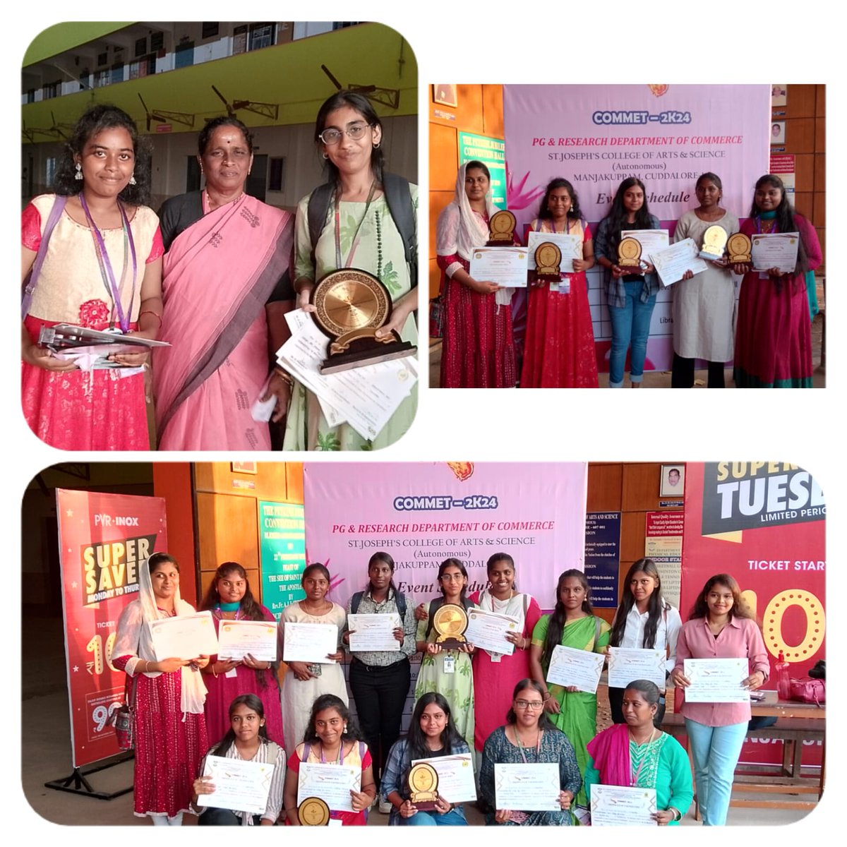 BGCW_Official's tweet photo. Our College students participated in the National Level inter-collegiate competition organized by Research Dept of Commerce,  St. Joseph's College, Cuddalore,TN, Around 20 colleges with 200  students and 7 of our students won 1st Prize in Business Connection &amp; 2nd Prize in Ad Zap https://t.co/eBhdVOTSf4