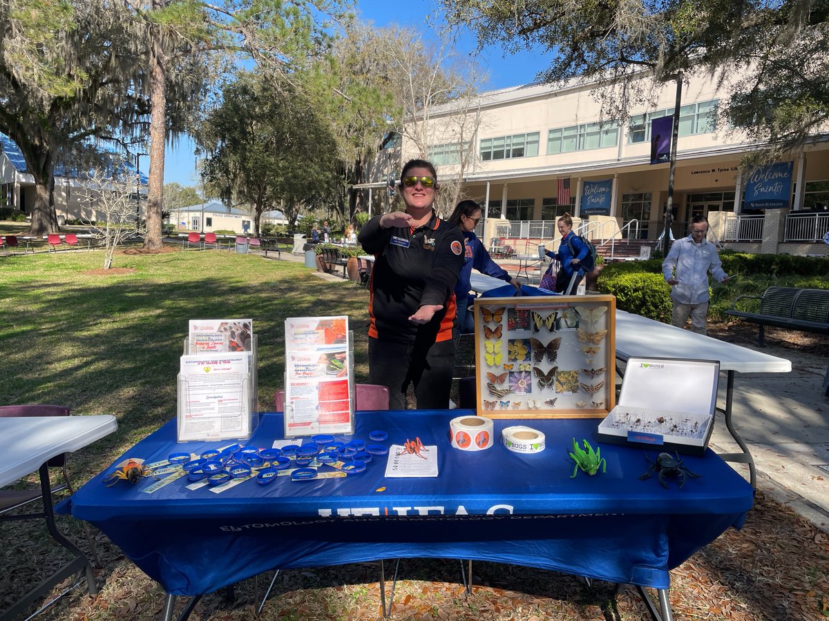 Join us at @SantaFeCollege Santa Fe 2024 Gator Day today! Our advisor, Ally Fleischer, shares insights on Entomology & Nematology, transfer options, and admissions. Don't miss this chance to connect and explore exciting opportunities in our department! #UFBugs
