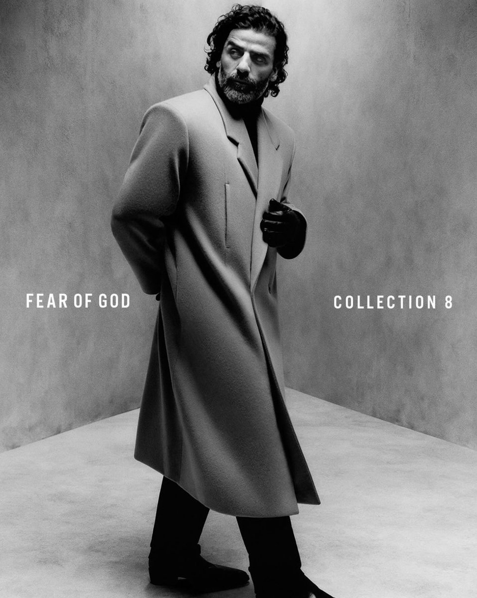 StreetFashion01's tweet photo. Oscar Isaac for Fear Of God (2024) https://t.co/3SSNHN2Kds