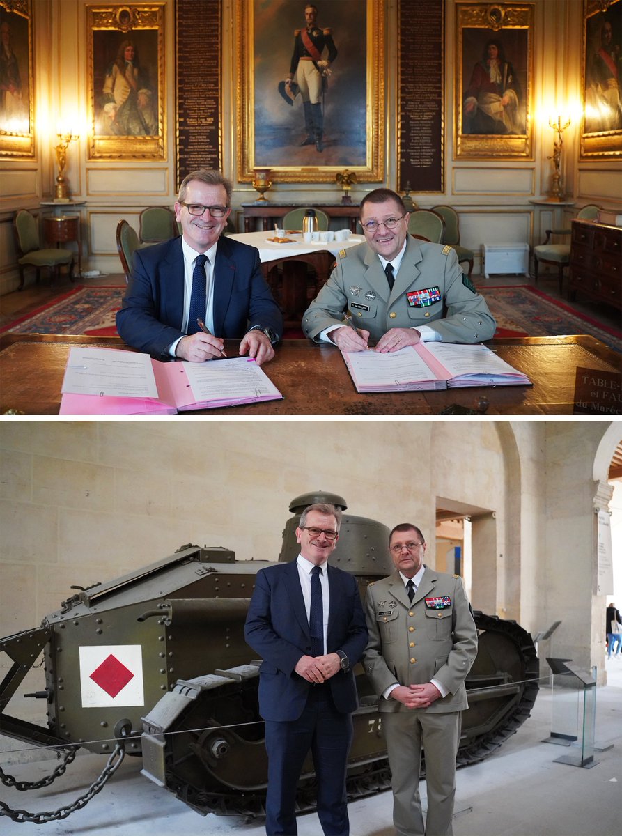 #Mécénat <a href="/Arquus_Defense/">Arquus</a> renouvelle son soutien au <a href="/MuseeArmee/">Musée de l'Armée</a> pour 3 ans, pour le réaménagement de l’espace Première guerre mondiale, et devient ainsi le premier mécène du Club Défense.
<a href="/DeMedlege/">Henry de Medlege</a> et Emmanuel Levacher