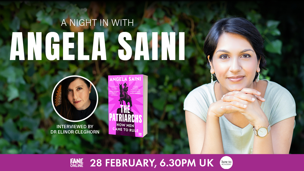 📣 What parts do we all play in keeping patriarchal structures alive? Filling an obvious hole in feminist literature, join Angela Saini as she explains why we need to look beyond old narratives to understand how they persist today. 📝 Register FREE: fane.co.uk/angela-saini