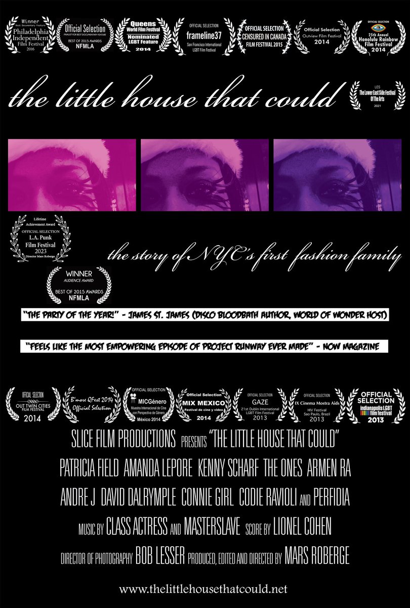 The original Patricia Field documentary, “The Little House That Could”, is currently available on Amazon Prime, Tubi, Vimeo On Demand, WOCOO, Hoopla, Nulu, Cineverse, Herogo and Popsy on Plex.  Go watch it today!  Also coming to Fawesome soon.

@TLHTCould @Pat_Field #film
