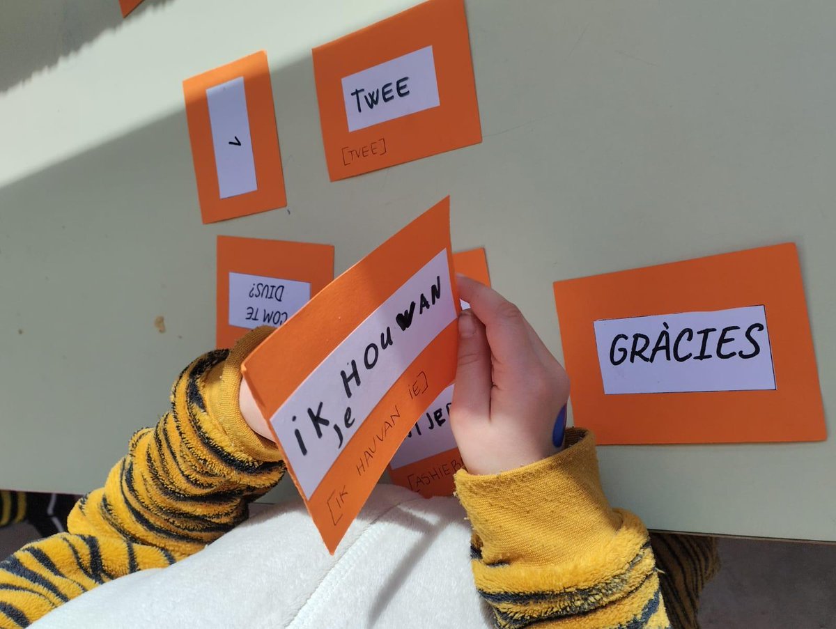 EscSantJordi's tweet photo. QUÈ FEM A L'ESCOLA?
Celebrem el #DiaDeLaLlenguaMaterna fent visibles les llengües maternes del nostre alumnat. Activitat creada per l'alumnat #aulaAcollida que ha estat tot un èxit a l 'hora del pati! @elic_ebre @educaciocat https://t.co/35G0OitN6p