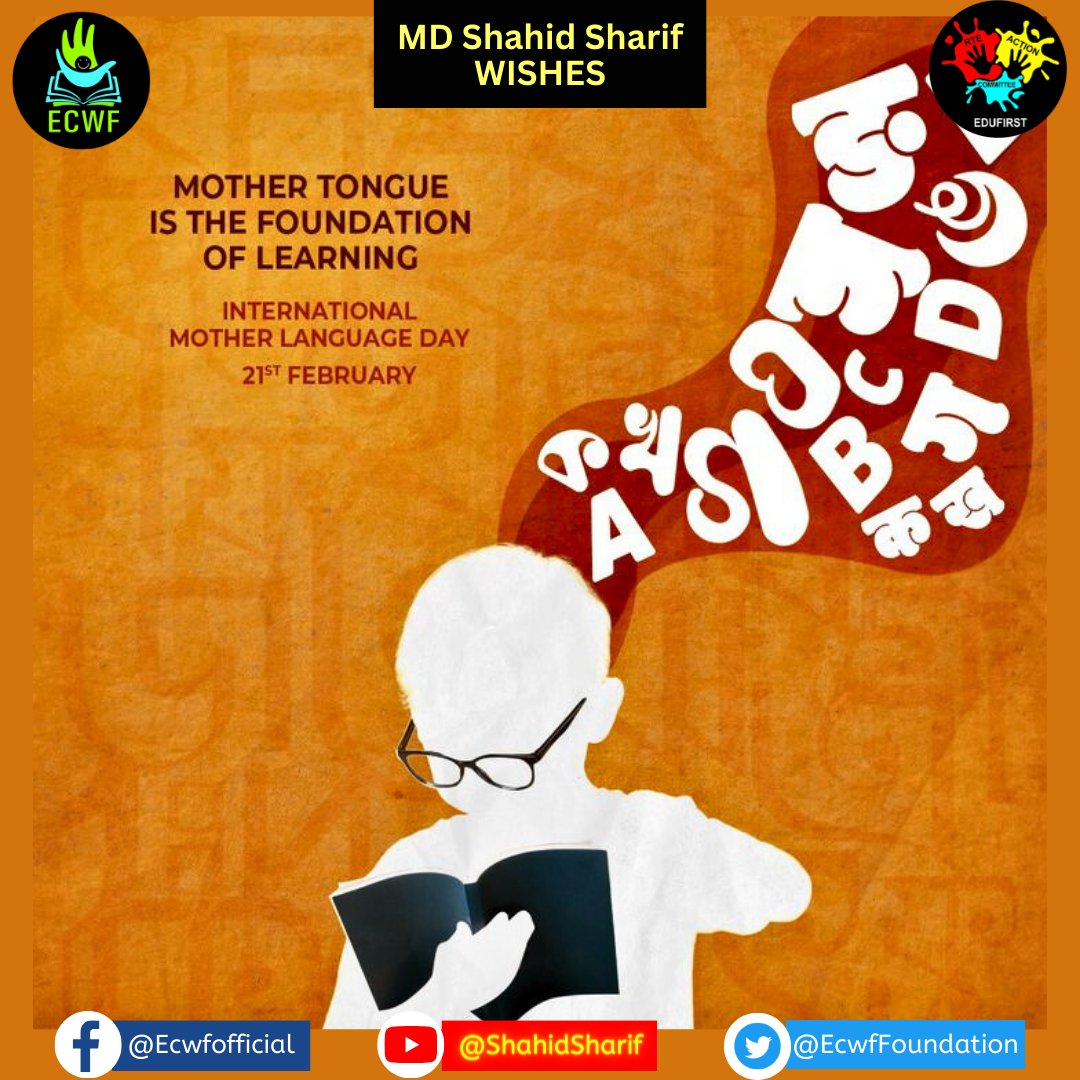 EcwfFoundation's tweet photo. International Mother Language Day!

#mothertongue https://t.co/JvKeJdu48s