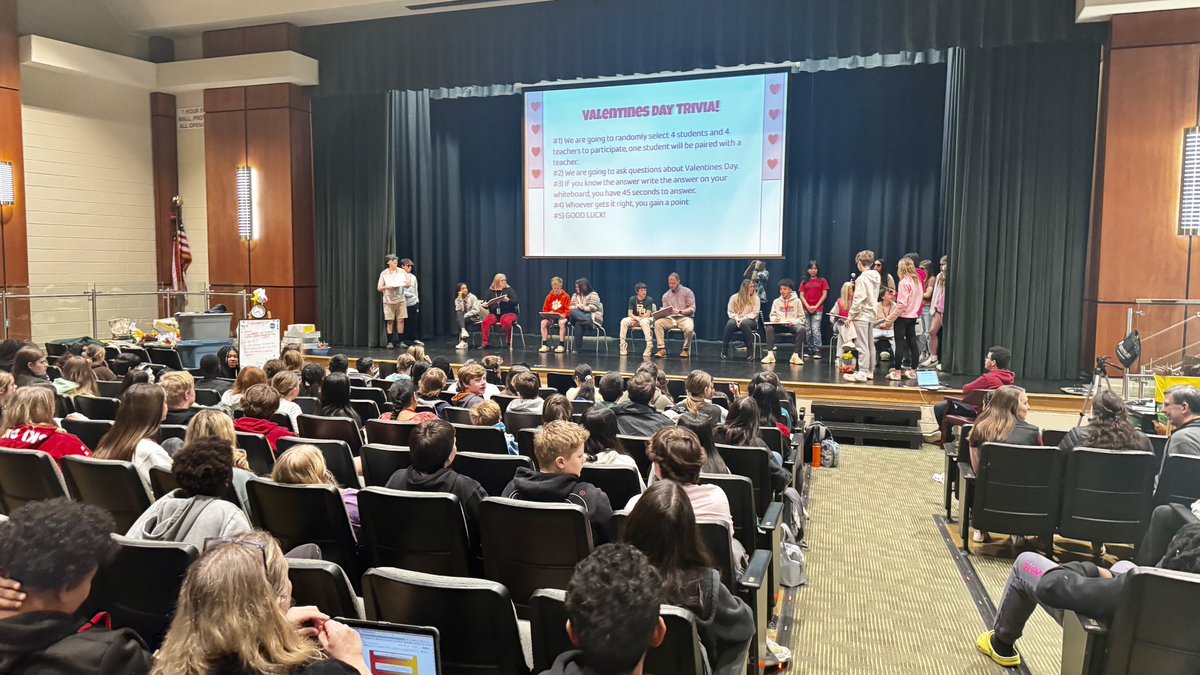 NLukity's tweet photo. Today is our crew leading 8th grade Valentine’s Town Hall. Shout out to all my crew members! You all are the best! ❤️Congratulations to these 8th grade Citizen Scholars. Go Gators. 🐊@mgmgators https://t.co/kHKU1kEPFm