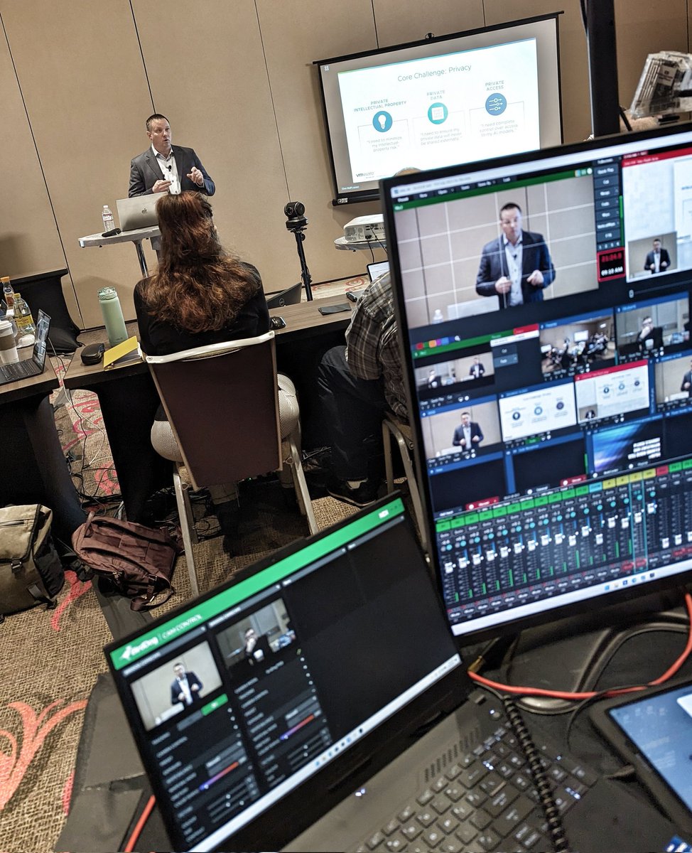 Good morning from AI Field Day! How is our stream looking today? #AIFD4