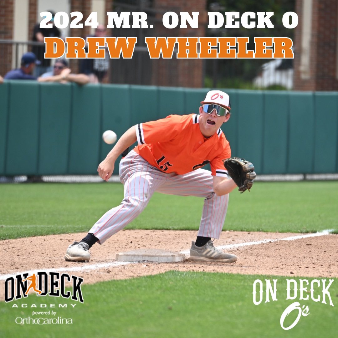 OnDeckAcademy's tweet image. On Deck Academy and the On Deck O's are thrilled to present the 2024 Mr. On Deck O Award to right-handed pitcher @ColeGillis1 and infielder @drewwheeler_3! We know you gentlemen will make us proud by carrying this torch! 

CONGRATS 🎉 🤝