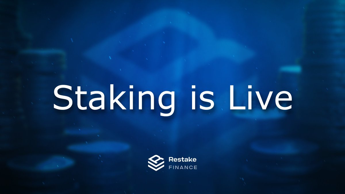 restakfi's tweet photo. 🥩 Staking is Live.

Stake $RSTK to earn a share of the protocol’s revenue.

Stake here: https://t.co/cdCsBqZnne https://t.co/8iLBxUVKN2