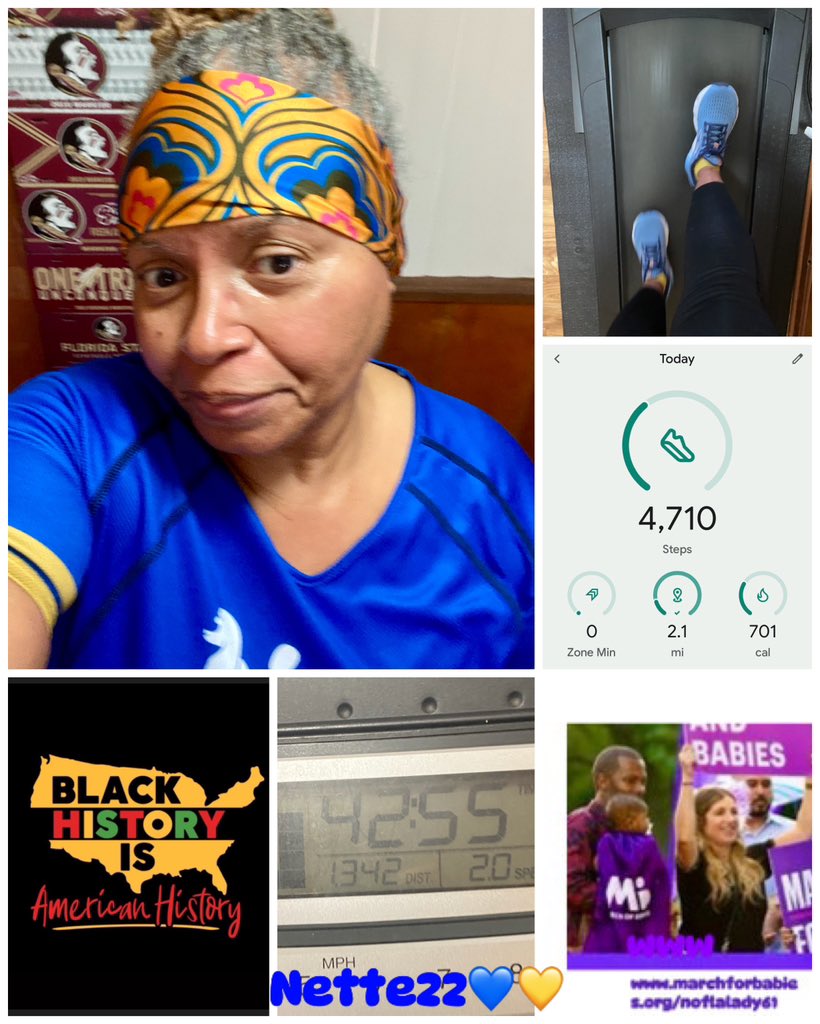 2.1 miles on the 21st cuz I was born on the 21st, see there? 😂😂😂 🏃🏽‍♀️#TeamAARP #IAche2Motivate 👶🏽💜 marchforbabies.org/noflalady61 👶🏽💜#MarchforBabies #SGRho #ΜΜΣTallahassee 💙🐩💛