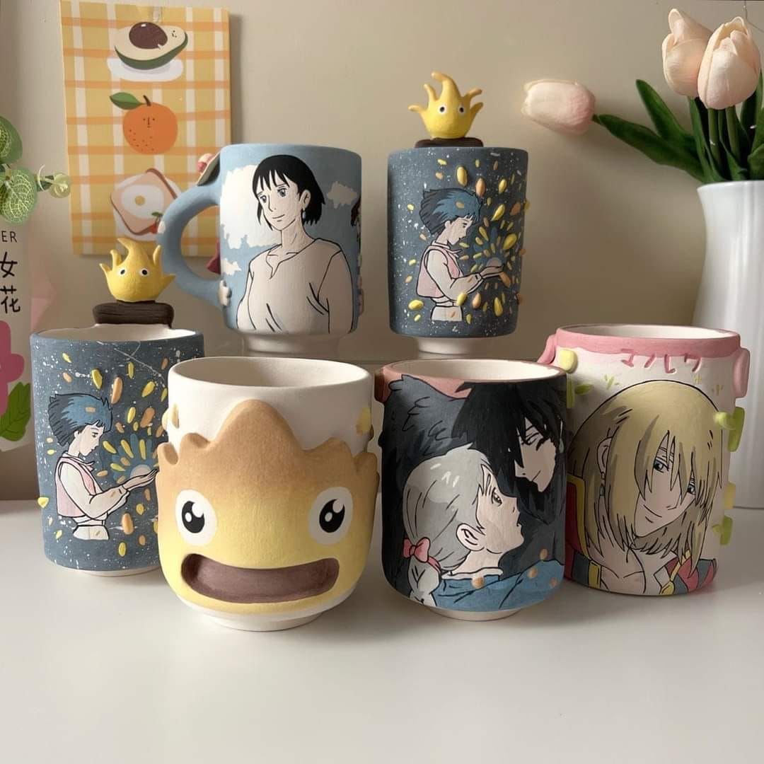 Howl’s moving castle cups 😍