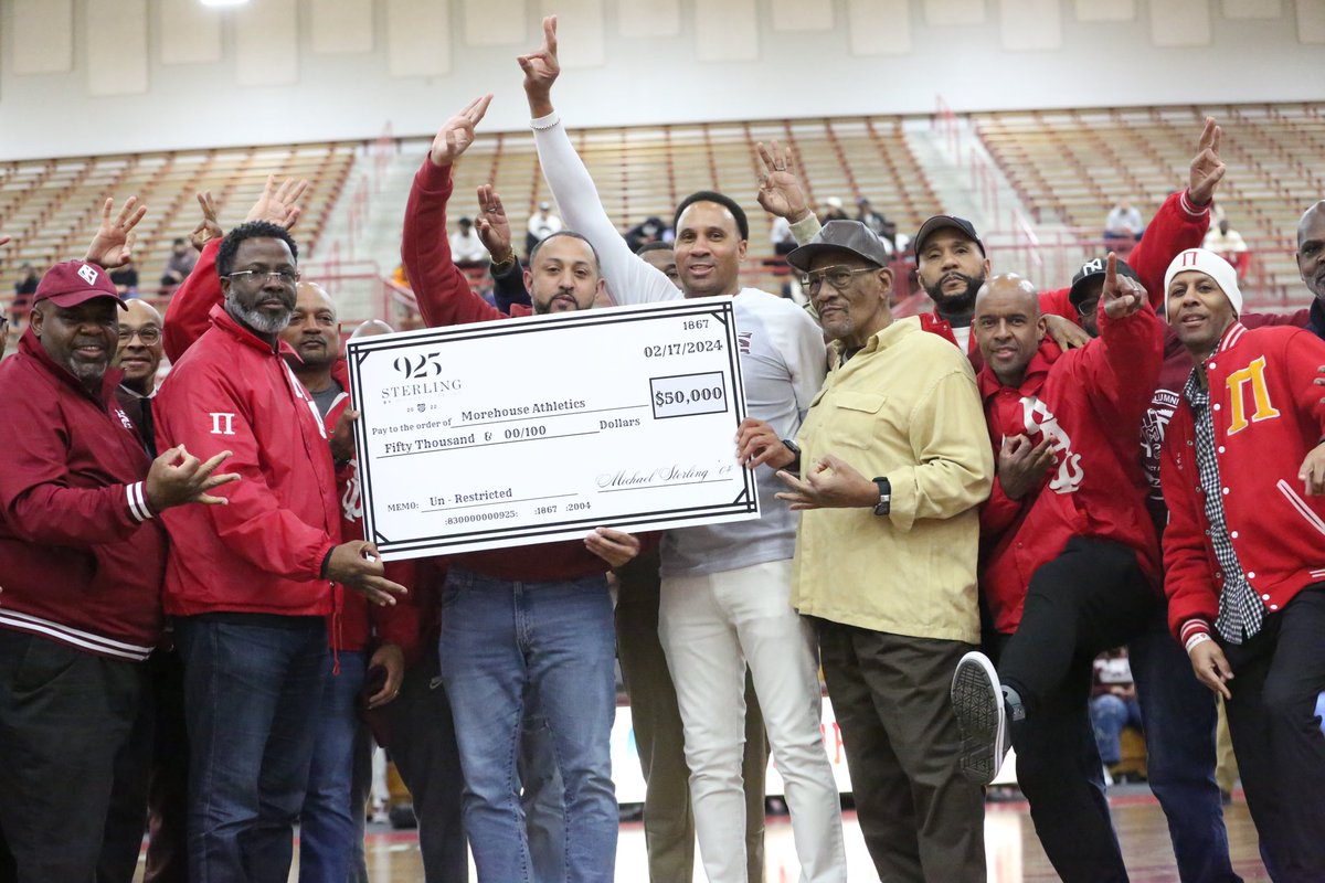 Special thanks to Michael Sterling & the Law Office of Michael Sterling for their donation to Morehouse College Athletics. Michael’s donation is to assist Athletic Director Harold Ellis to utilize for the advancement of the Athletic program. #TheHouse | #MaroonRising