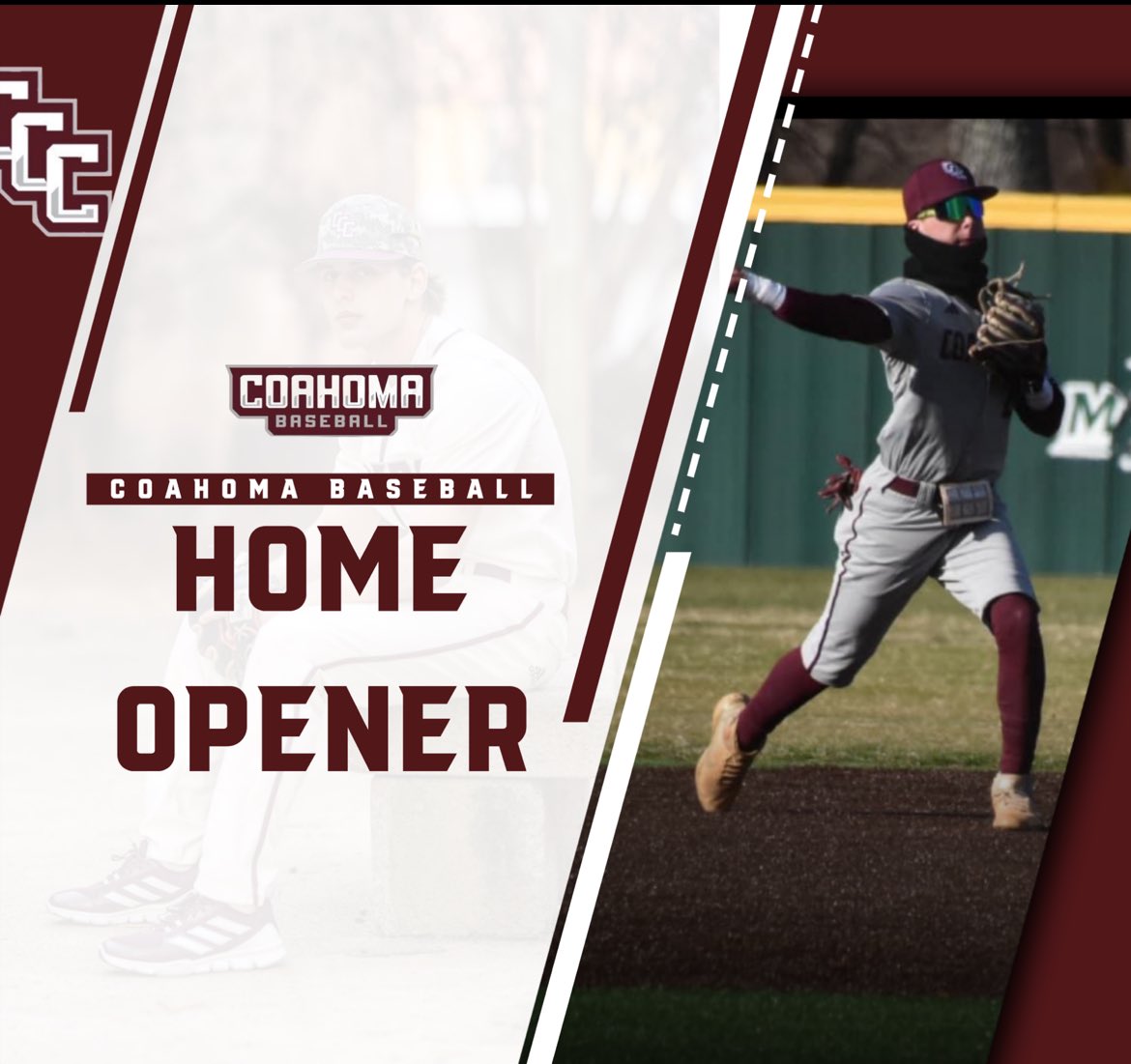 CoahomaCC_BSB's tweet photo. The weather this weekend calls for 𝐬𝐮𝐧𝐬𝐡𝐢𝐧𝐞 and 𝐛𝐚𝐬𝐞𝐛𝐚𝐥𝐥 at Eddie C. Smith Field for Coahoma Baseball’s home opener!

Come out and catch your Coahoma Tigers as we take on Mineral Area College in a 3 game series! 

Friday- 12:00 and 3:00
Saturday- 12:00

#B4_US https://t.co/iQoQ7XgdHc