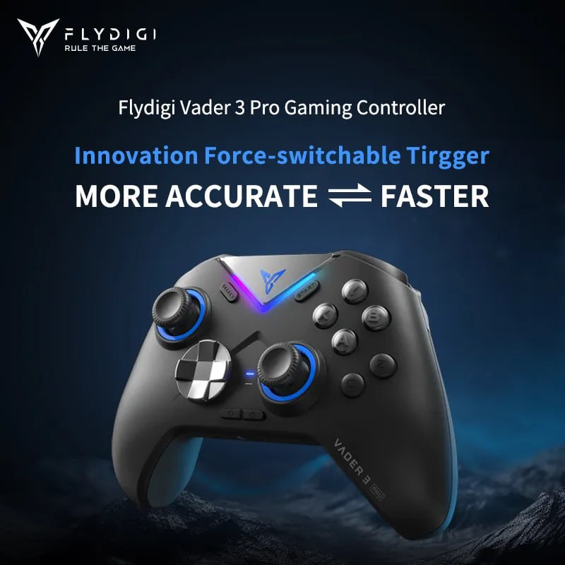 LinksBrazil's tweet photo. Controle Flydigi Vader 3 Pro - R$229,28

-PC/Switch/Android/iOS
-Analógicos/Gatilhos Hall Effect
-Botões Micro Switch Mecânicos
-RGB

https://t.co/b913He90xr https://t.co/SJnrxrttQP