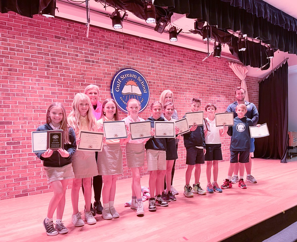 Congratulations to these students for achieving both the Presidential Physical Fitness Award and the National Physical Fitness Award!