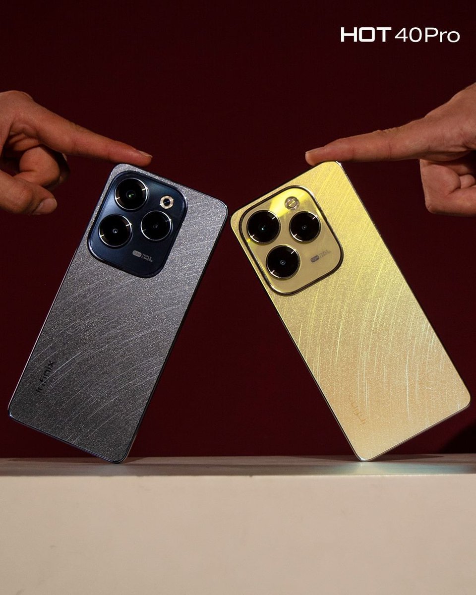 InfinixNigeria's tweet image. Allow your personality to radiate through the exquisite design of the #InfinixHot40Pro  ✨💛

Tag a friend who needs to see this!
#UnleashSpeedAndFun #InfinixHot40Series9ja