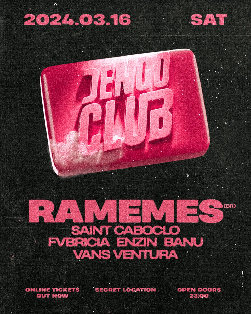 DengoClub's tweet photo. EARLY BIRDS SOLD OUT ! TICKETS FOR 12€ NOW.

https://t.co/aXmzAc0EFU https://t.co/63Z8VpUexA