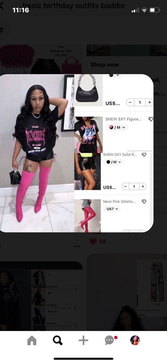 behinddeescenes's tweet photo. Cuter basic options , the matching wig and outfit is a bit tacky in my opinion but if you want to stick with the pop of pink doing a black or white mix with it will look better instead of brown on brown https://t.co/PYOSjG3qv2