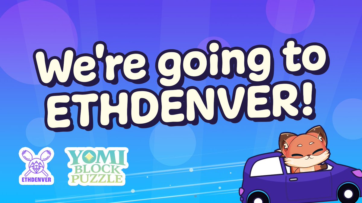 Yomi Games is hitting up ETHDenver! Swing by the Blockchain Arcade this  Friday, Feb 23, to play Yomi Block Puzzle! Come chill, play, earn #SKALE  crypto tokens, and snag some merch. See