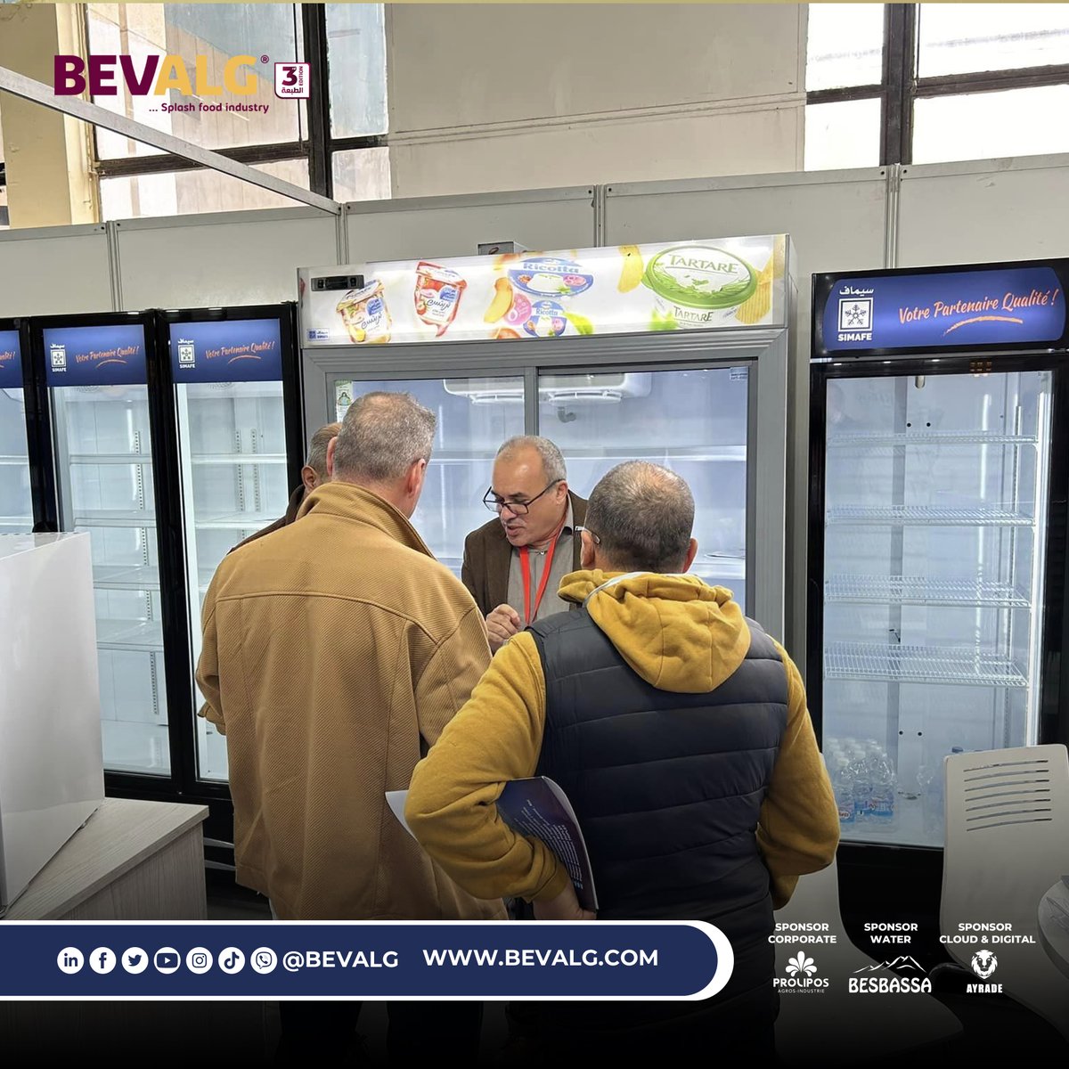 BEVALGexpo's tweet photo. 🟠🟠صور | مشاركة #سيماف في الطبعة الثالثة للمعرض الدول لصناعة المشروبات والأغذية السائلة #بيفالج بقصر المعارض #سافكس الصنوبر البحري - جناح الأهقار.
#BEVALG #BEVALG2024 #BeverageAlgeria #boissons #africa #algerie #alger #safex #moyenorient #afrique #salon #aliments #dz #food https://t.co/QFDYxtu1vn