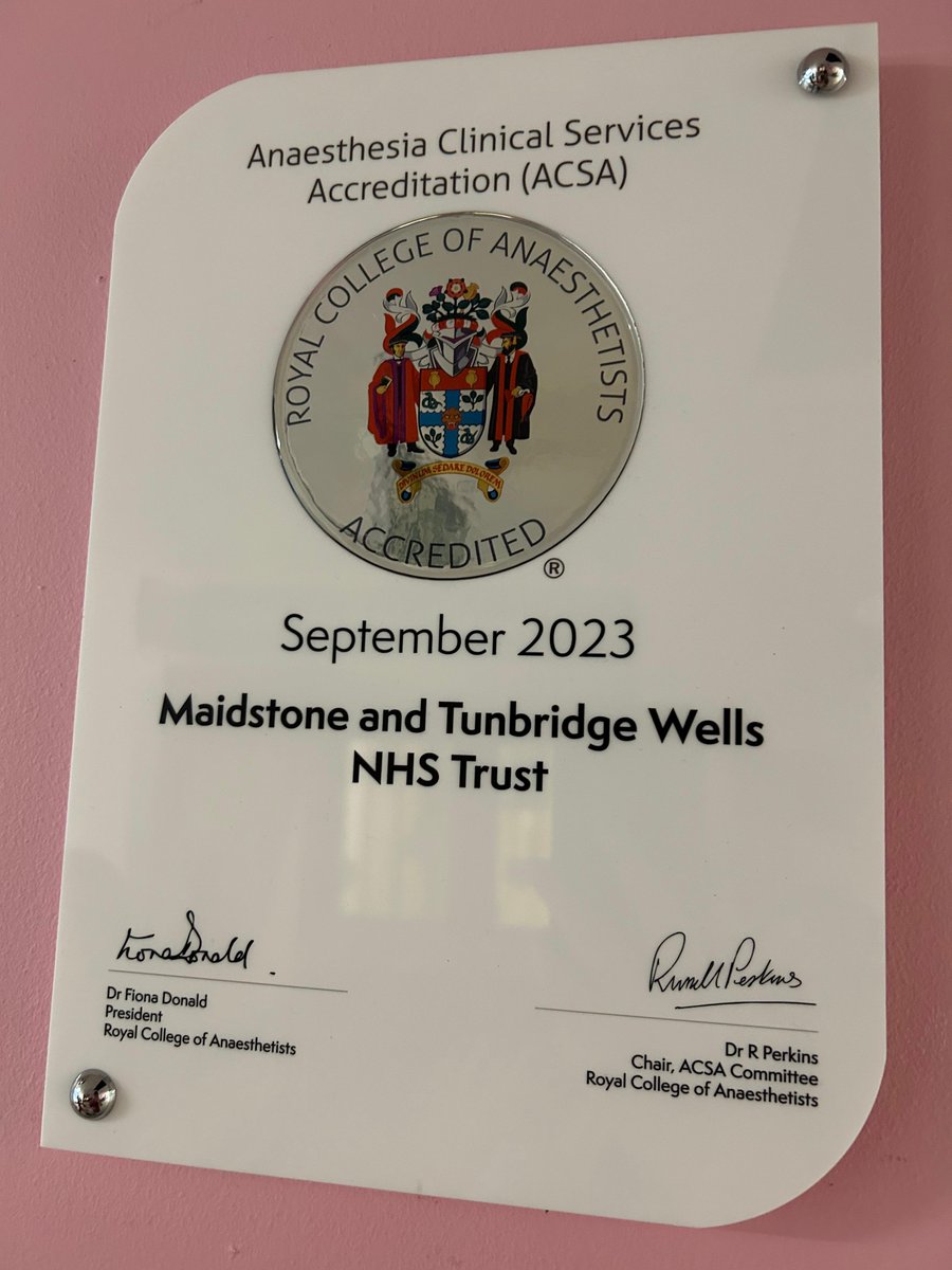 MTWnhs's tweet photo. "A clear indication of unwavering commitment to excellence”.

Amazing work from our anaesthetists; gaining prestigious @rcoanews Anaesthesia Clinical Services Accreditation (ACSA) showing their commitment to providing outstanding care.👏 🏅

Read more: https://t.co/TprdwHpWiH https://t.co/u0LJVwh3tY