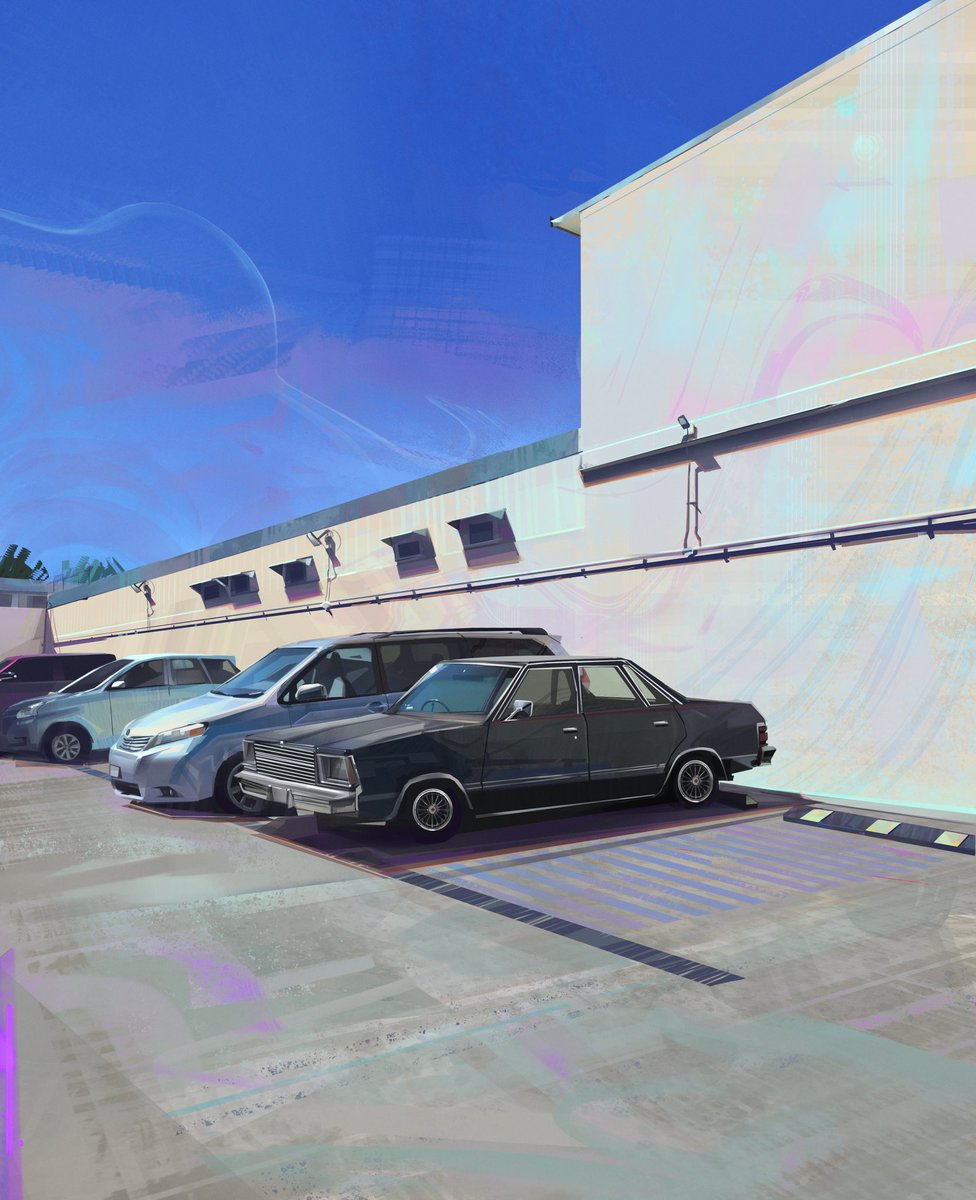 painted some cars in a parking lot :)