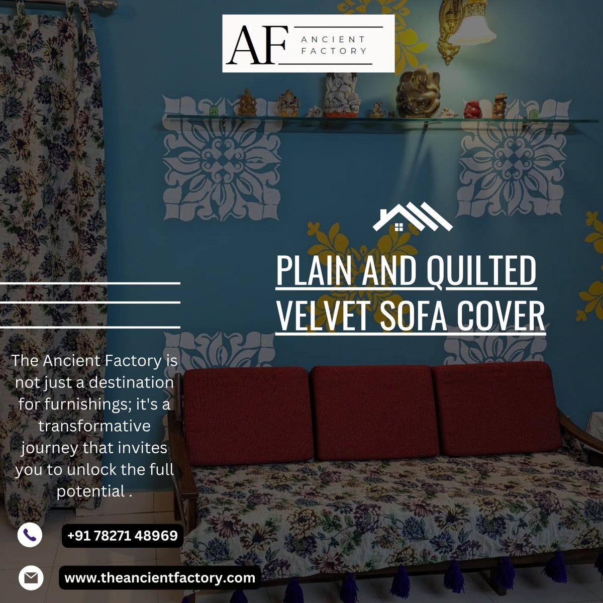 AncientFactory's tweet image. Elevate your moments, elevate your sanctuary with The Ancient Factory. ✨🛋️ #HomeElegance #SofaCovers #CherishedMoments #TheAncientFactory #ElevateYourSpace