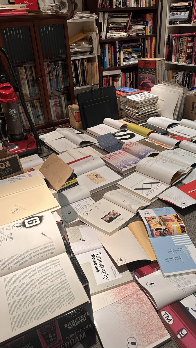 Almost done preparing Pops’ design book collection for donation to <a href="/capuIDEA/">IDEA Design School</a>. 

#ExLibris
#MichaelLewisPacey