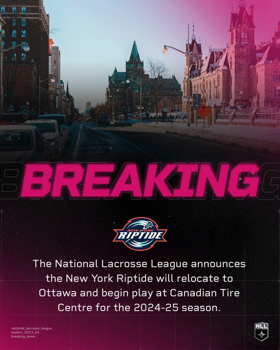 Breaking News: The NLL Returns to Ottawa! 🗞️🗞️

Full release ⬇️
(nll.com/news/national-…)