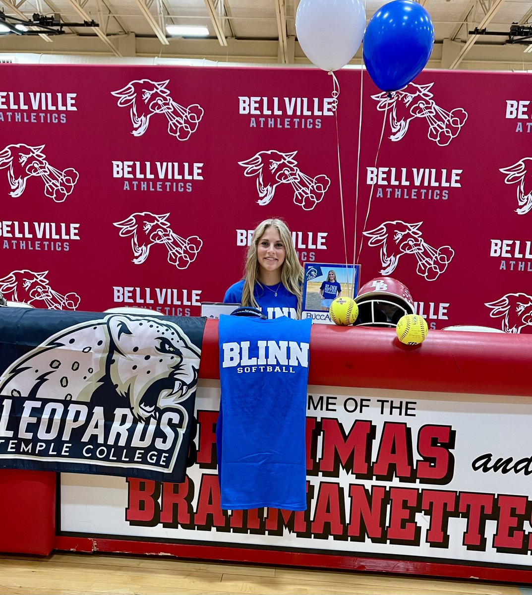 Congratulations to Senior Kacie Dudensing on signing to Blinn to further her academic and athletic career! We can’t wait for what the future has in store for you! Go Bucs! @BlinnSoftball
