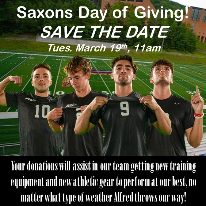 Mark your calendars. The Saxons Day of Giving will be here before you know it!  Starting Tuesday, March 19th at 11am, we will begin a 24-hour fundraising event for Saxon Athletics and AUMS!  Head to the link in our bio to check out the donation site!   

#GoSaxonsDay #Gosaxons
