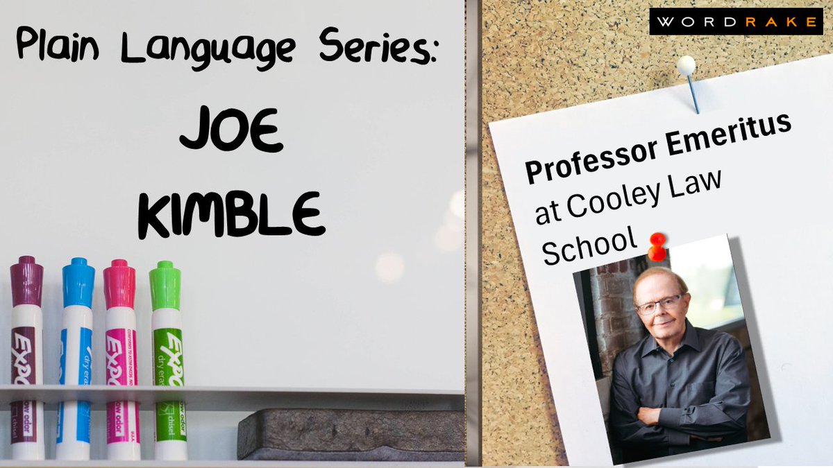 Professor <a href="/ProfJoeKimble/">Joseph Kimble</a> doesn’t mess around when it comes to clear communication—he’s spent years teaching legal writing and editing plain language journals. He shares his wisdom about sharing information effectively here: hubs.li/Q027N2CQ0