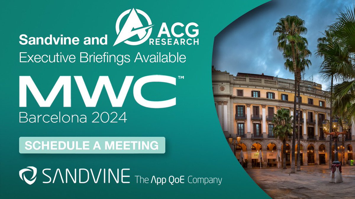 Sandvine is partnering with @acg_r to deliver a unique tool that combines the traffic identification of Sandvine with the business modeling of ACG BAE-Business Analytics Engine. Join us at #MWC24 for more info: bit.ly/49mAg8B