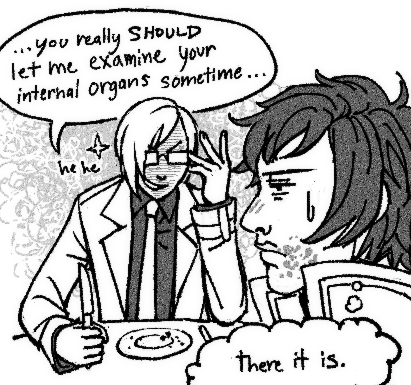 akolnoix's tweet image. #finalfantasytype0
kazusa gets hit with so much homophobic writing (especially in ice reaper). but what can i say, i enjoy a gay menace.