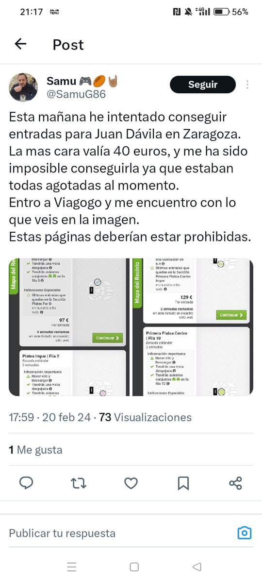MaariaRaami's tweet photo. Se debería intentar hacer algo para que estás cosas no pasen. Cientos de personas nos quedamos sin poder ir a verte por esta gentuza. @JuanDavilaActor #JuanDavila #LaCapitalDelPecado https://t.co/A9nS6IAGyh